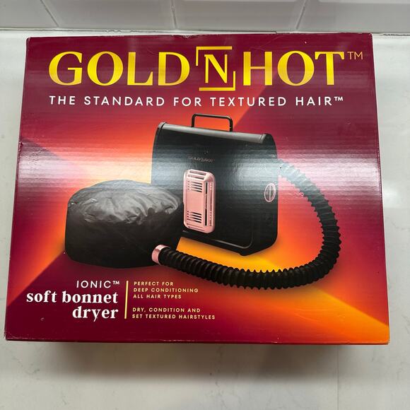 Gold N Hot Ionic Soft Bonnet Dryer New In Box - Picture 1 of 8